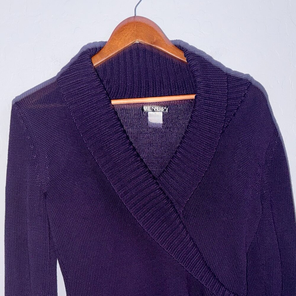 Venus Purple Sweater Tunic - Picture 4 of 7